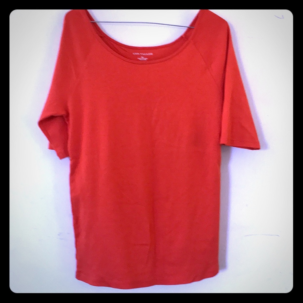 ANN TAYLOR ORANGE TOP
